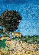 Vincent Van Gogh Avenue bij Arles France oil painting artist